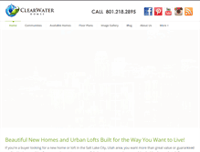 Tablet Screenshot of clearwaterhomesutah.com